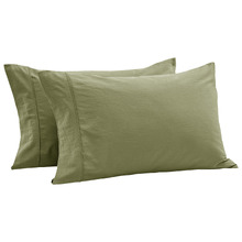 Carmine Washed Cotton Pillowcases (Set of 2)
